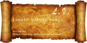Lositz Viktória névjegykártya
